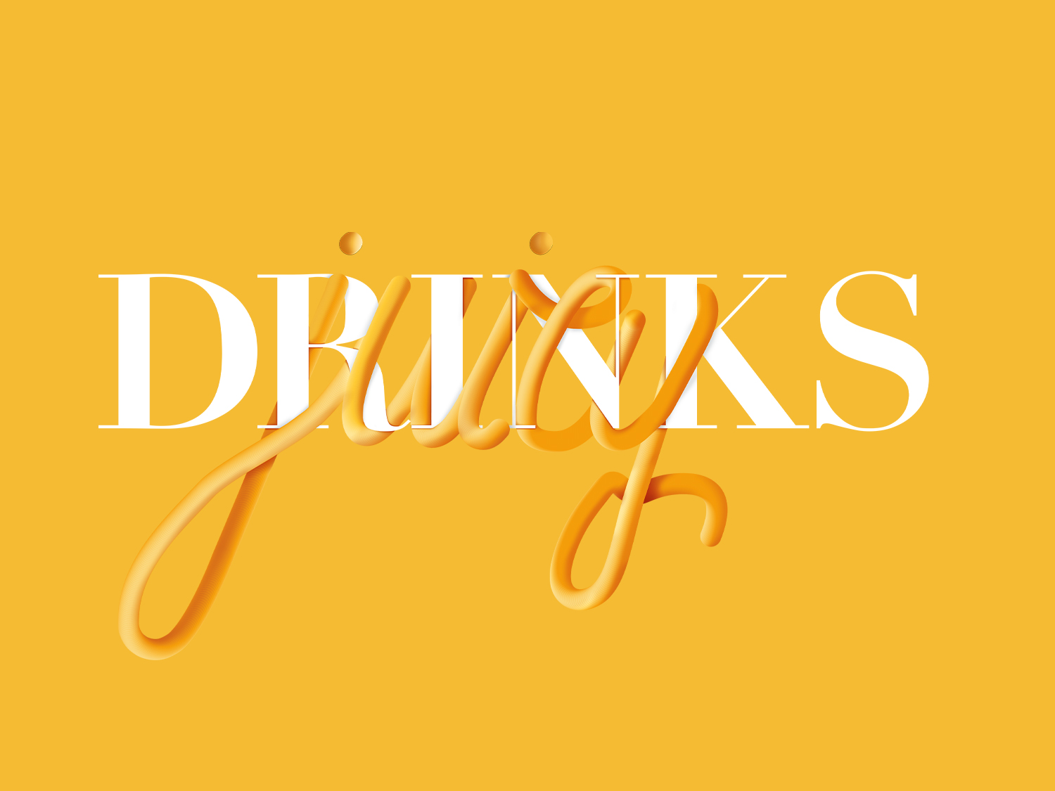 Juicy drinks Typografie Illustration Juicy drinks Typografie Illustration