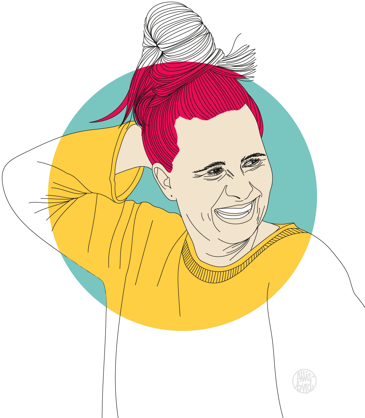 portrait-illustration-grafikdesign-anna-kohnen Porträt Illustration Anna Kohnen